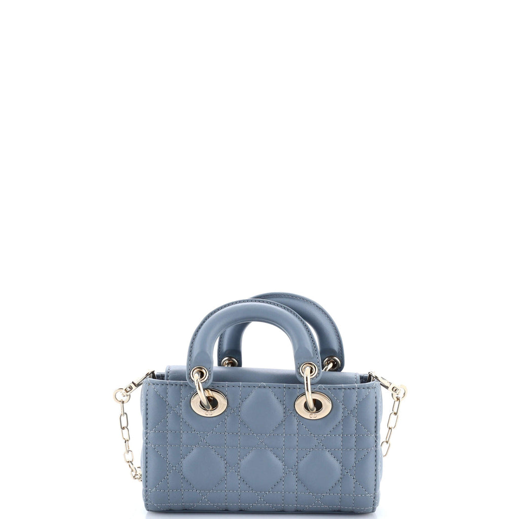 Lady D-Joy Bag Cannage Quilt Lambskin Micro