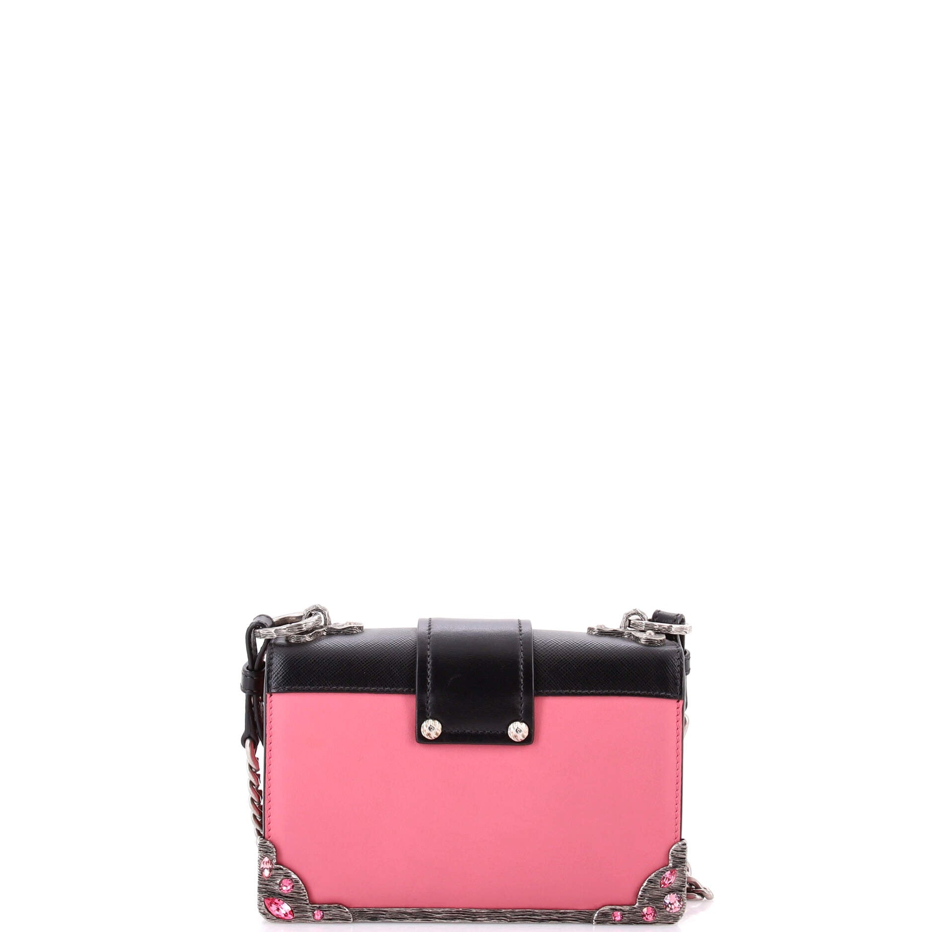Cahier Chain Crossbody Bag City Calf and Saffiano Small