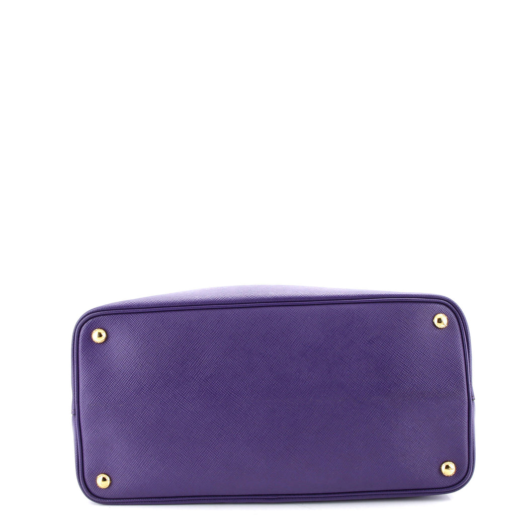Cuir Double Tote Saffiano Leather Large