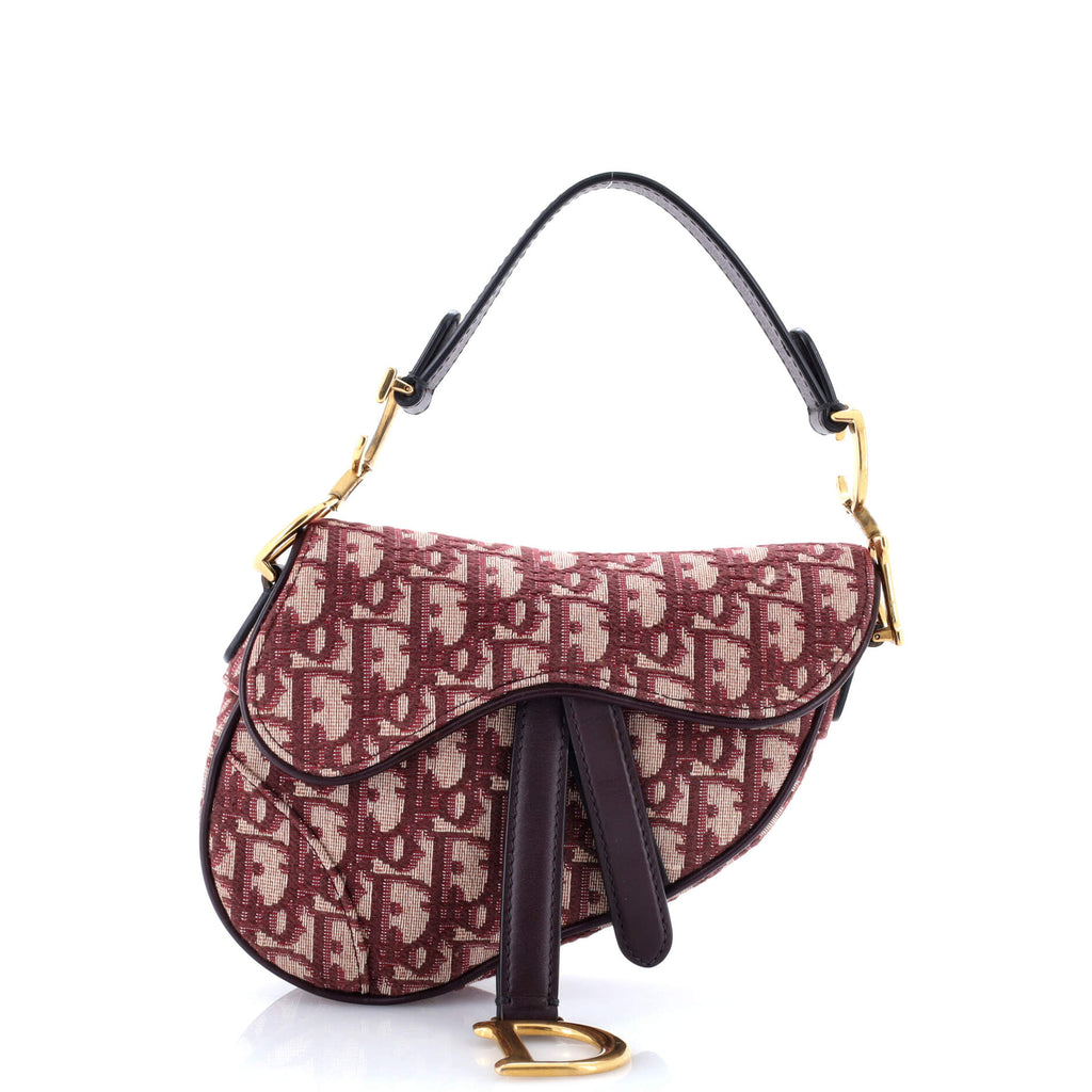 Saddle Handbag Oblique Canvas Mini