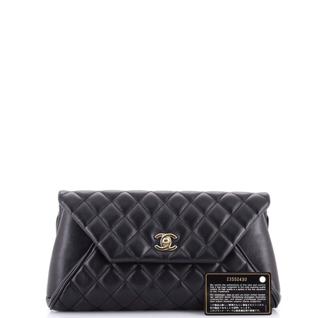 Fold Up Again Clutch Quilted Lambskin