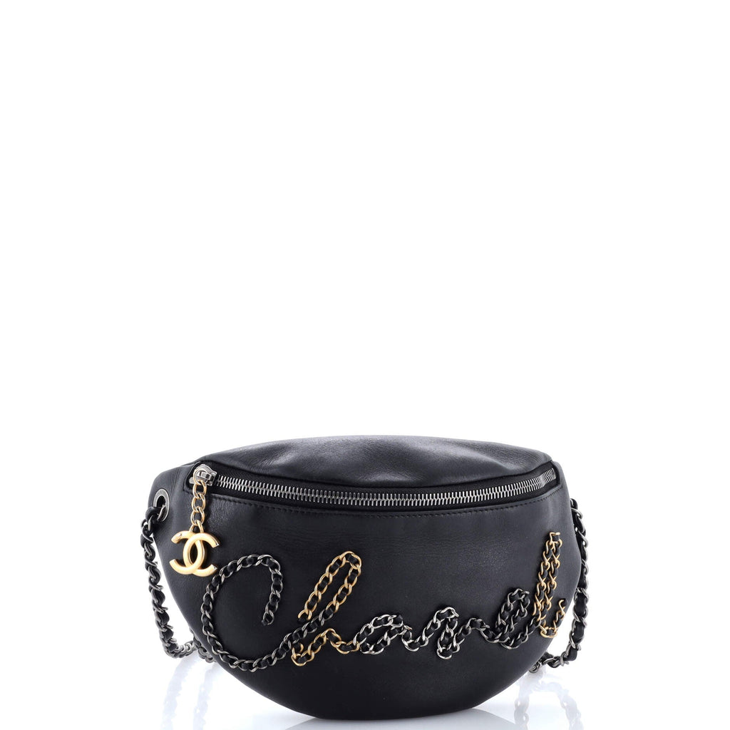 Chain Signe Waist Bag Calfskin