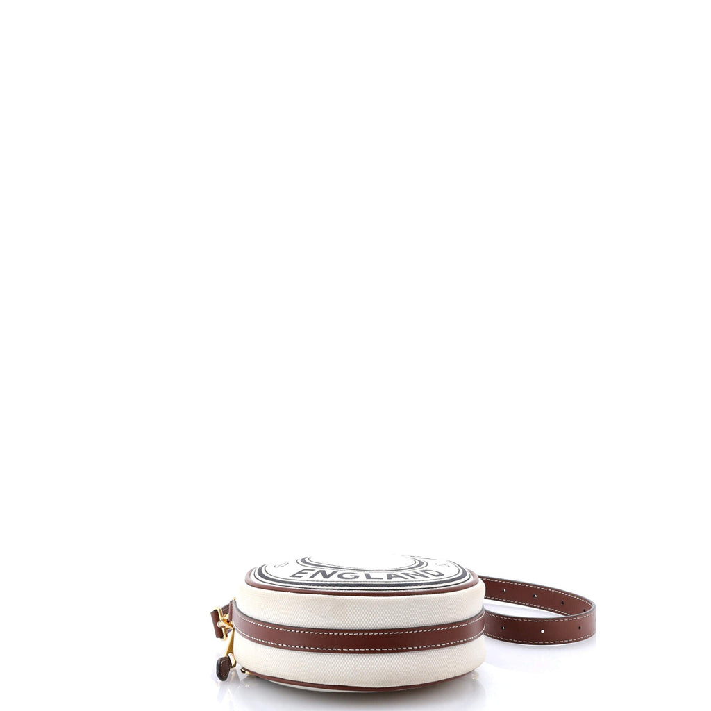 Louise Round Bag Canvas with Leather