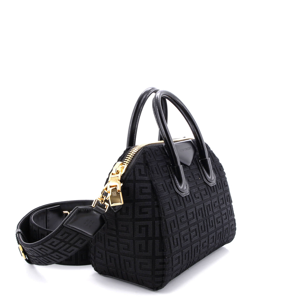 Antigona Bag 4G Embroidered Canvas Mini