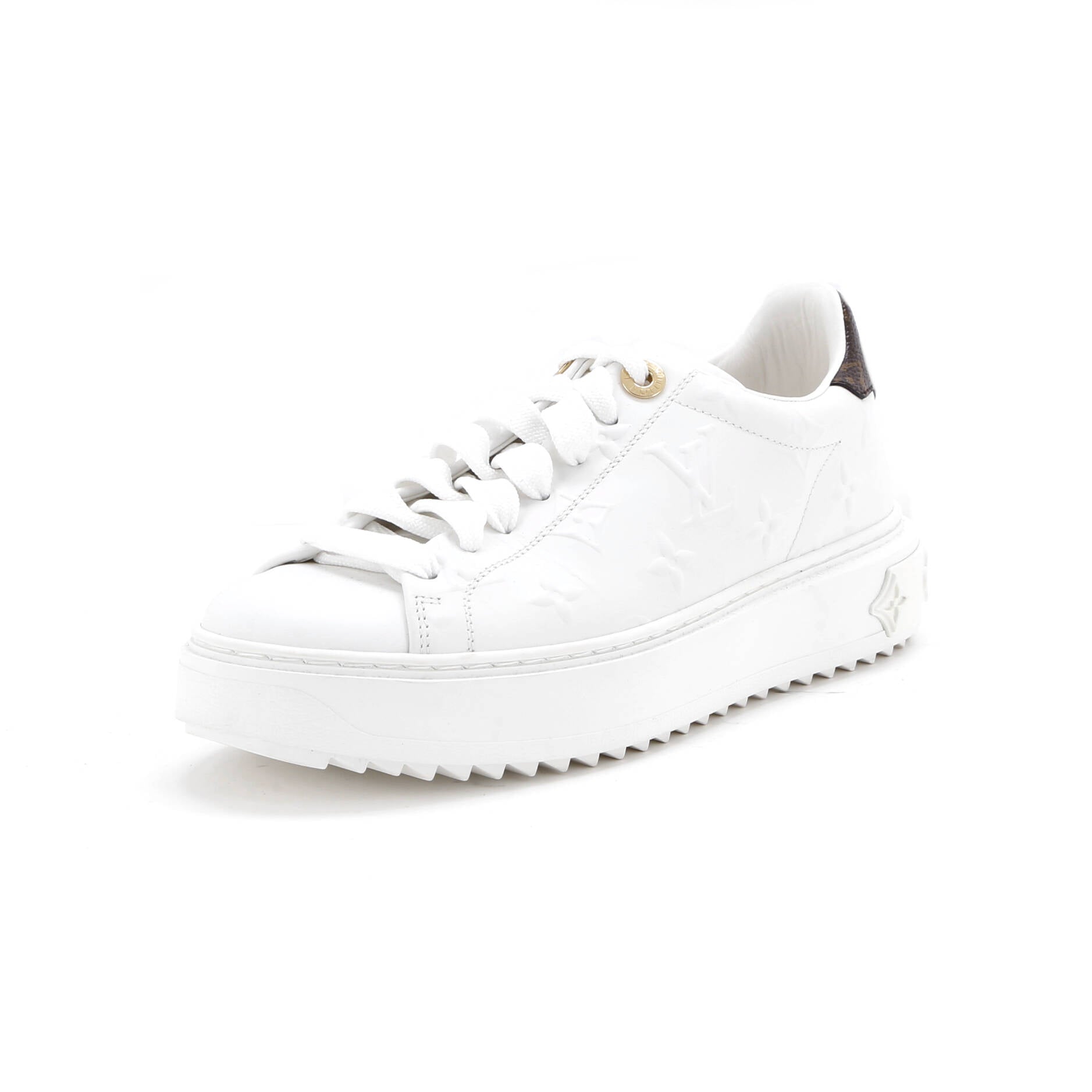 Women's Time Out Sneakers Monogram Embossed Leather