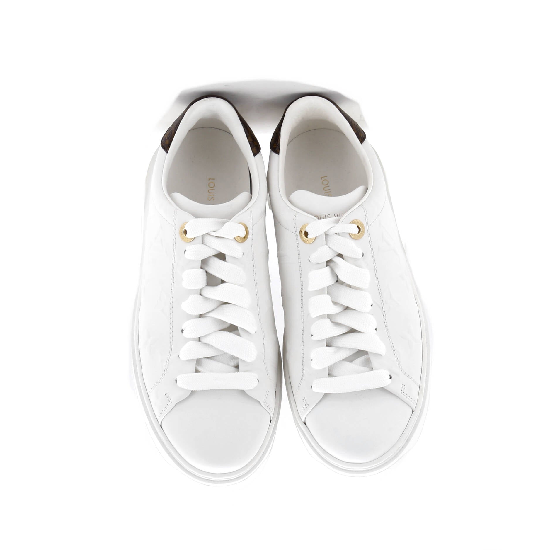 Women's Time Out Sneakers Monogram Embossed Leather