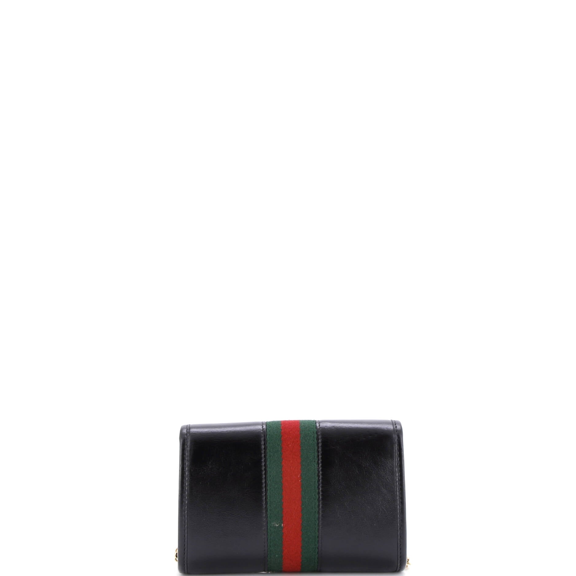 Rajah Web Chain Shoulder Bag Leather Mini
