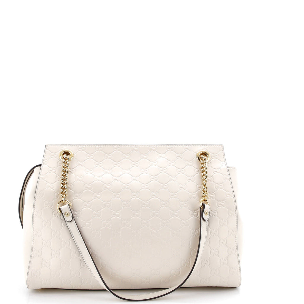 Soft Signature Shoulder Bag Guccissima Leather Large