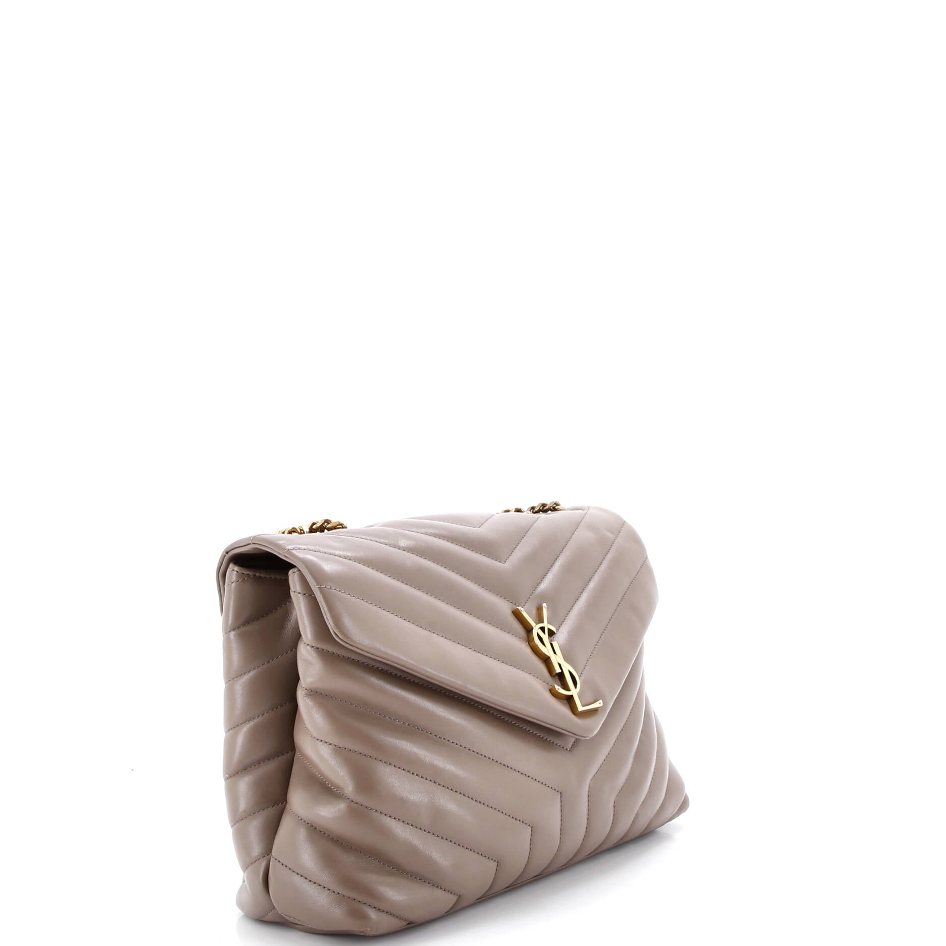 Loulou Shoulder Bag Matelasse Chevron Leather Medium