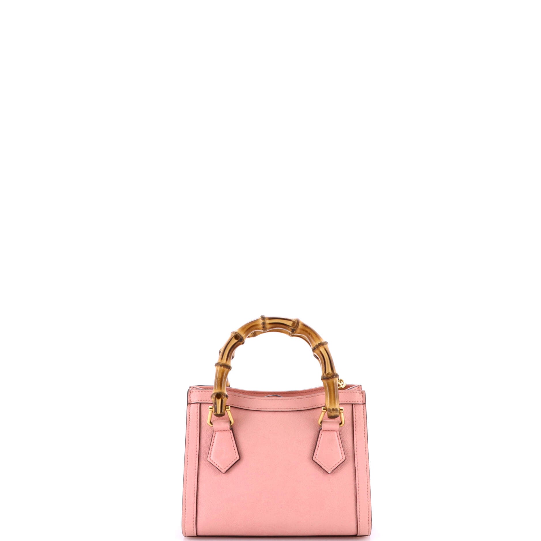 Diana NM Bamboo Handle Tote Leather Mini