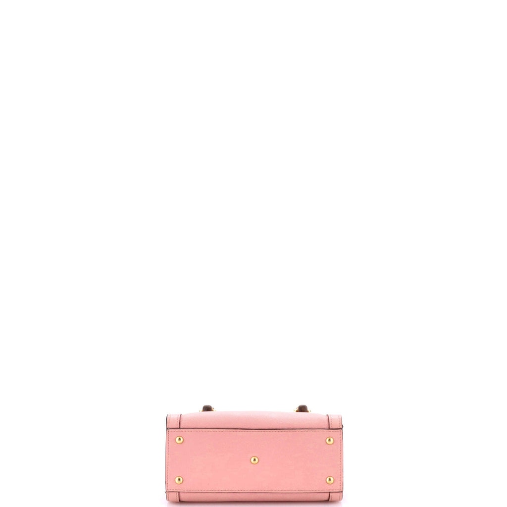 Diana NM Bamboo Handle Tote Leather Mini