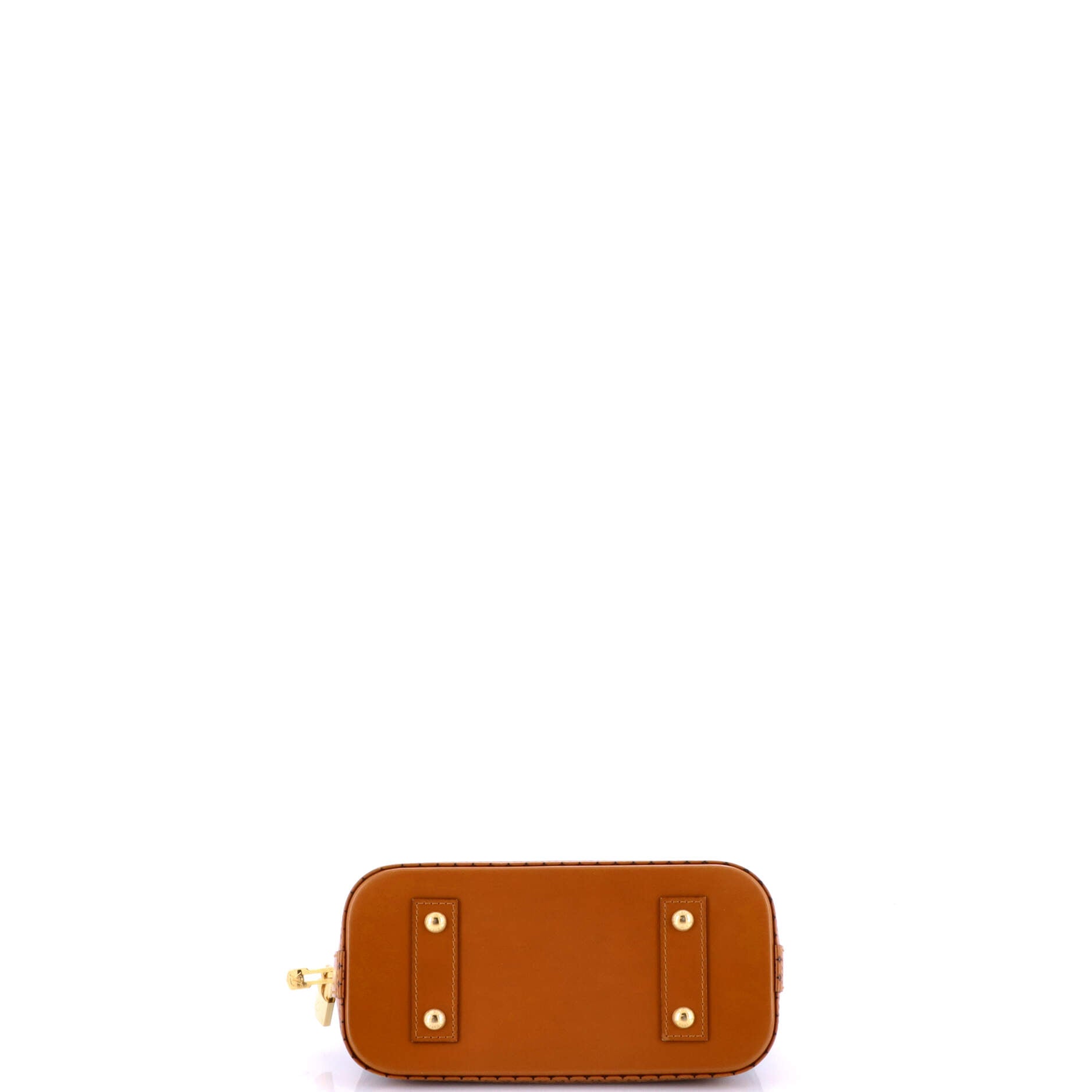 Alma Handbag Malletage Denim with Monogram Leather BB