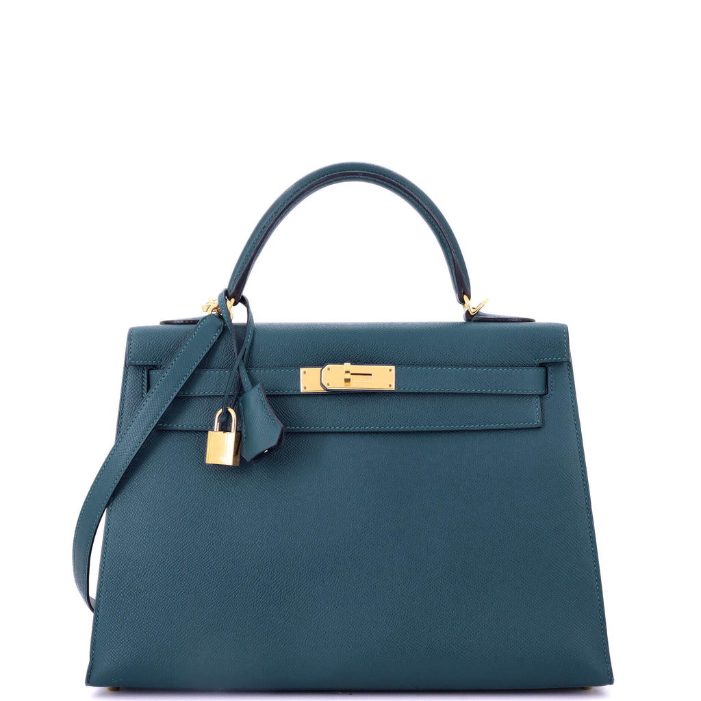 Kelly Handbag Colvert Epsom with Gold Hardware 32