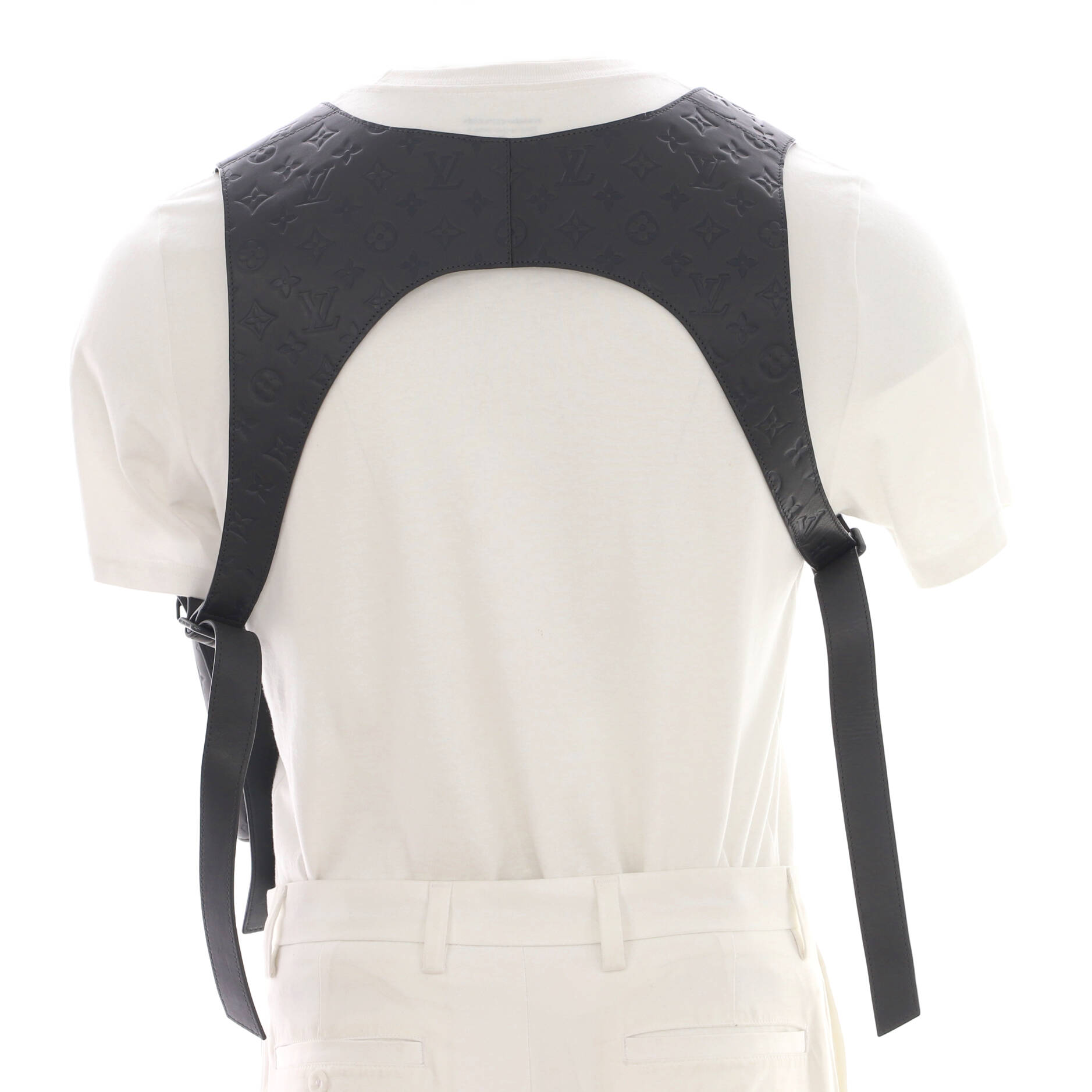 Men's Presbyopia Vest Monogram Embossed Leather