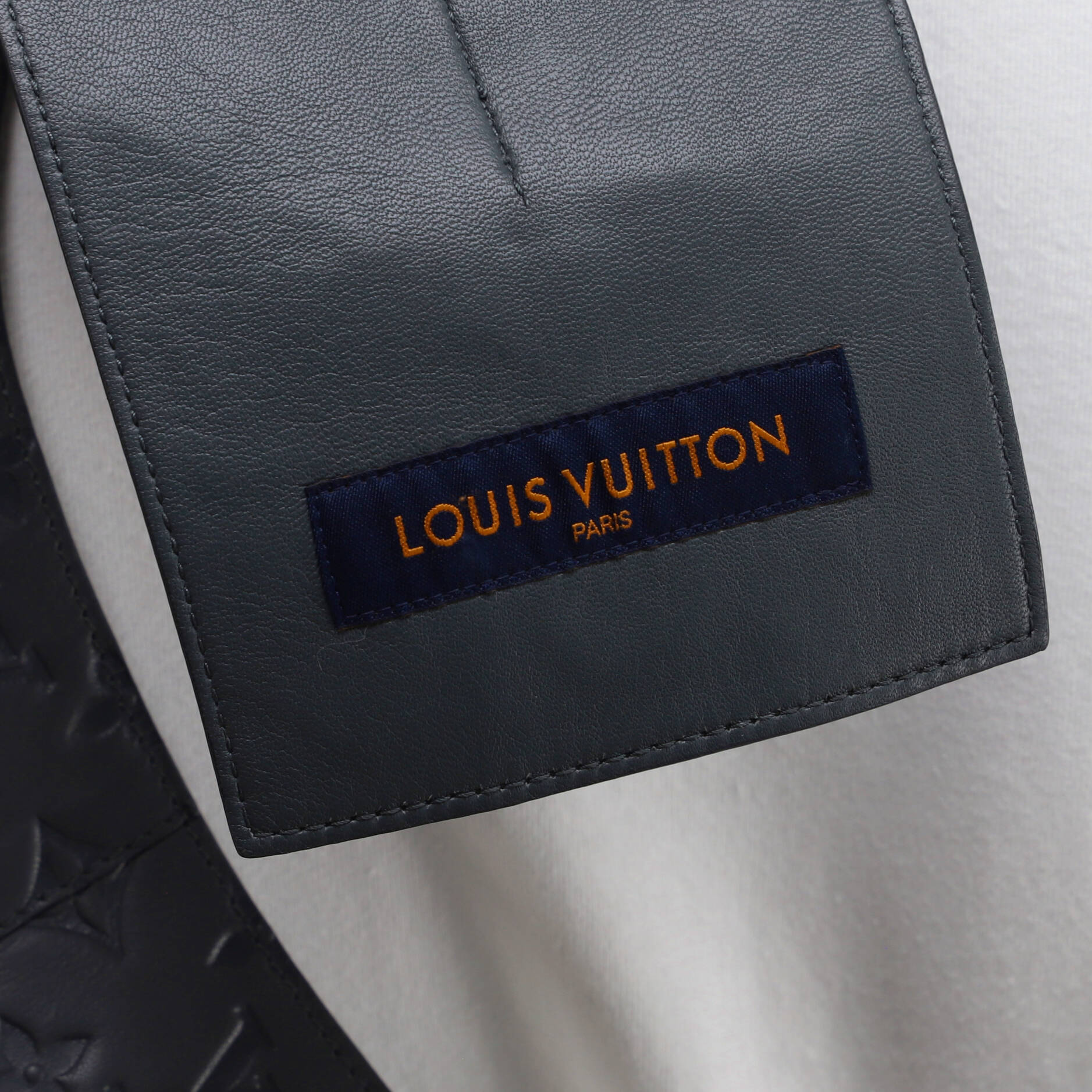 Men's Presbyopia Vest Monogram Embossed Leather