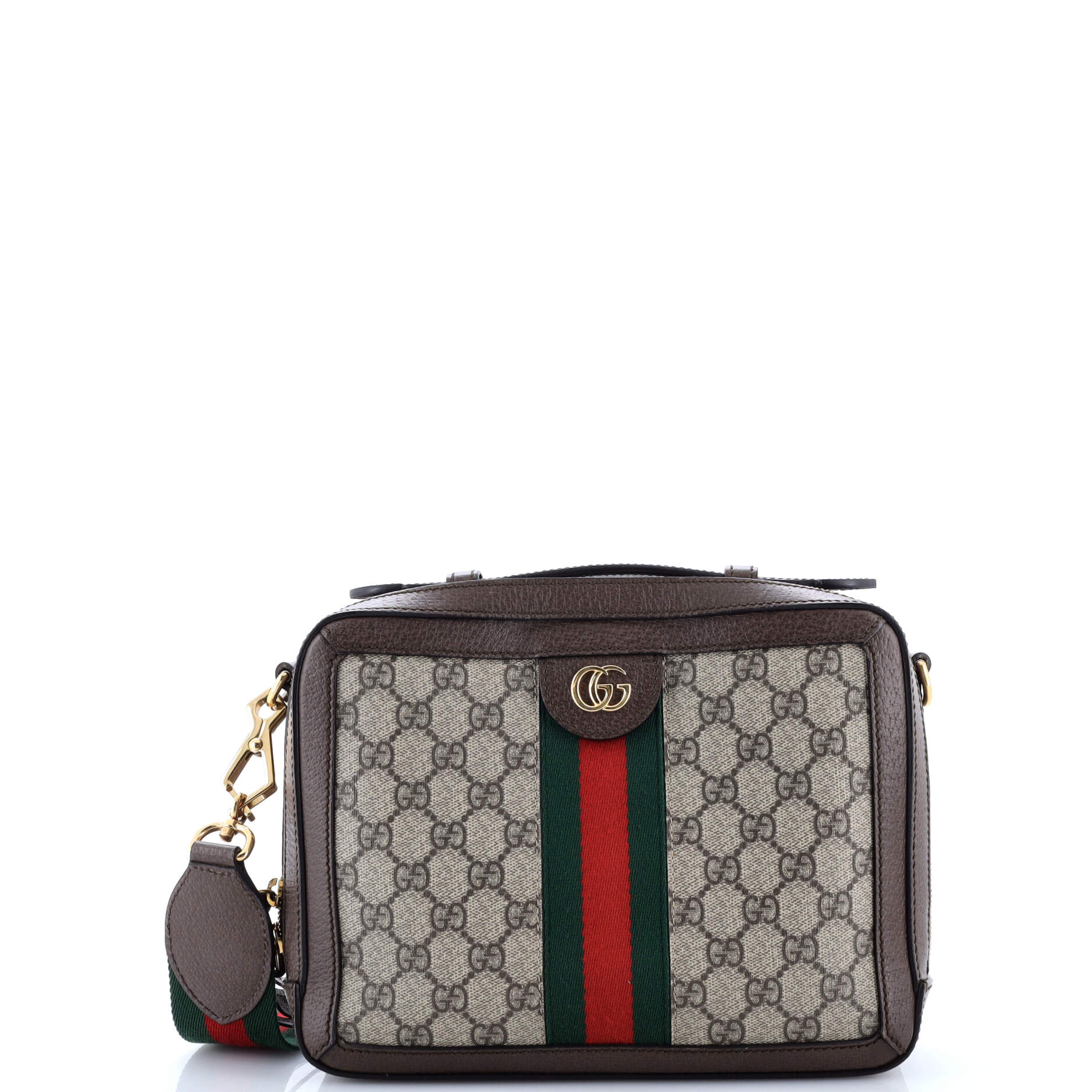 Ophidia Zip Around Camera Bag GG Coated Canvas Small