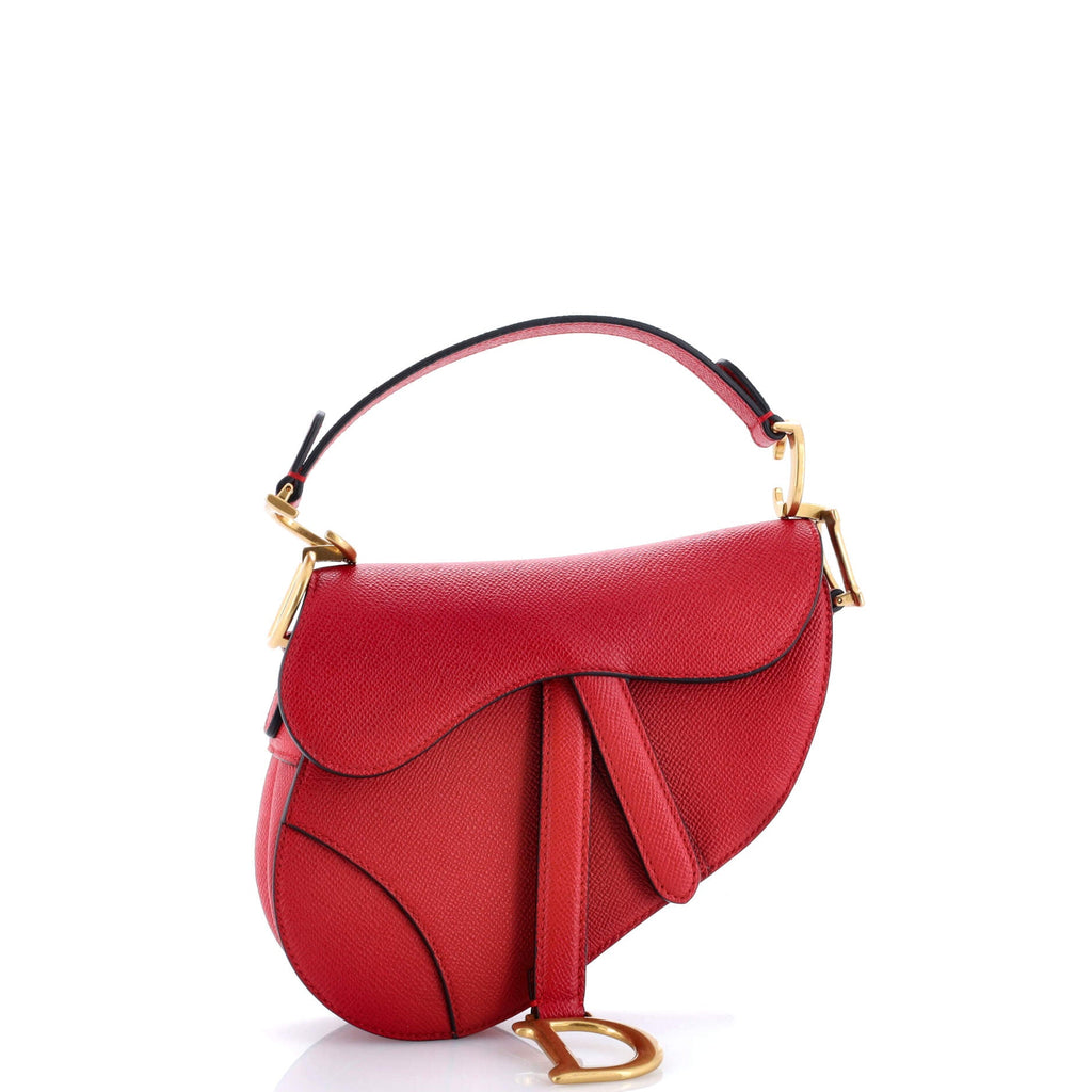 Saddle Handbag Leather Mini