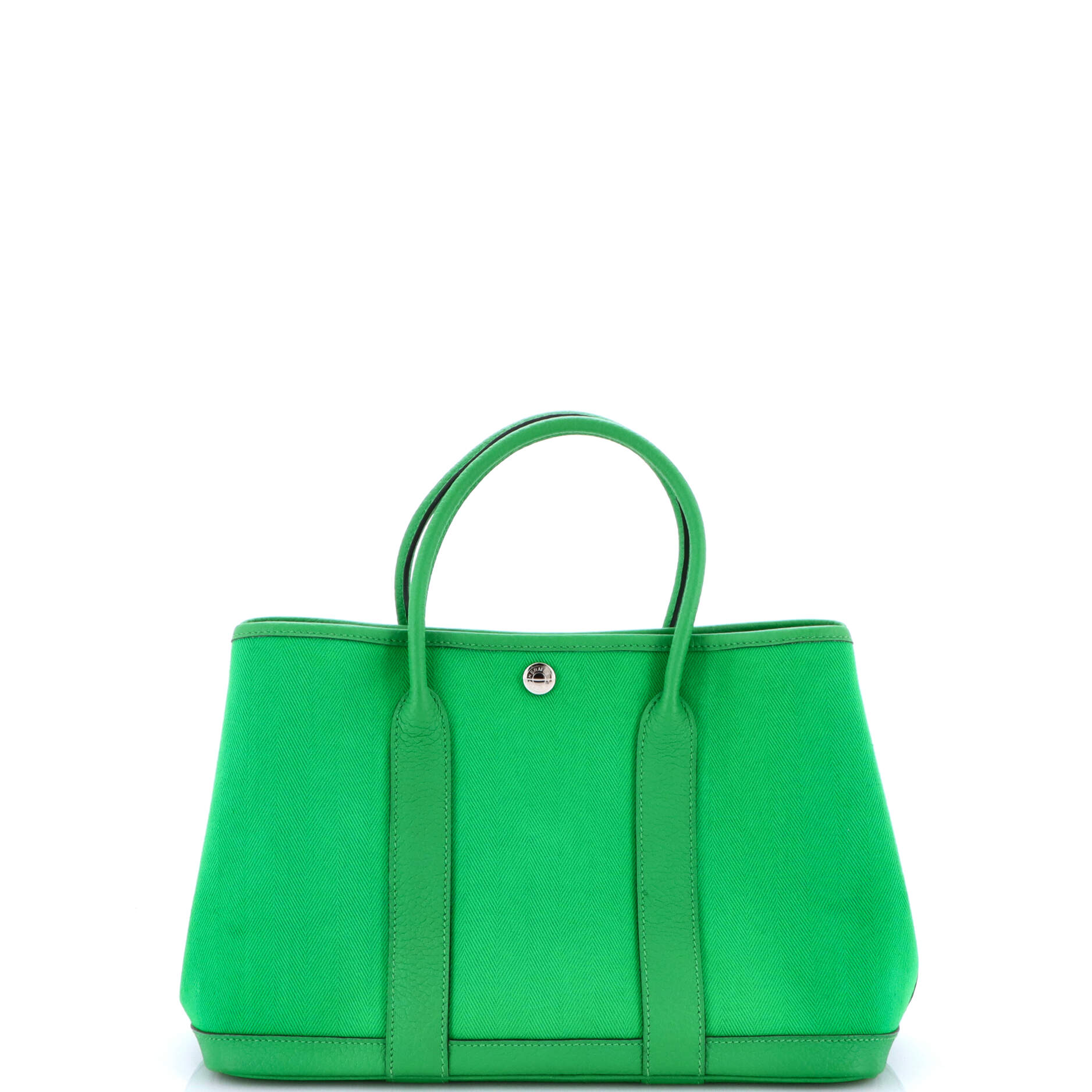 Garden Party Tote Toile and Leather 30