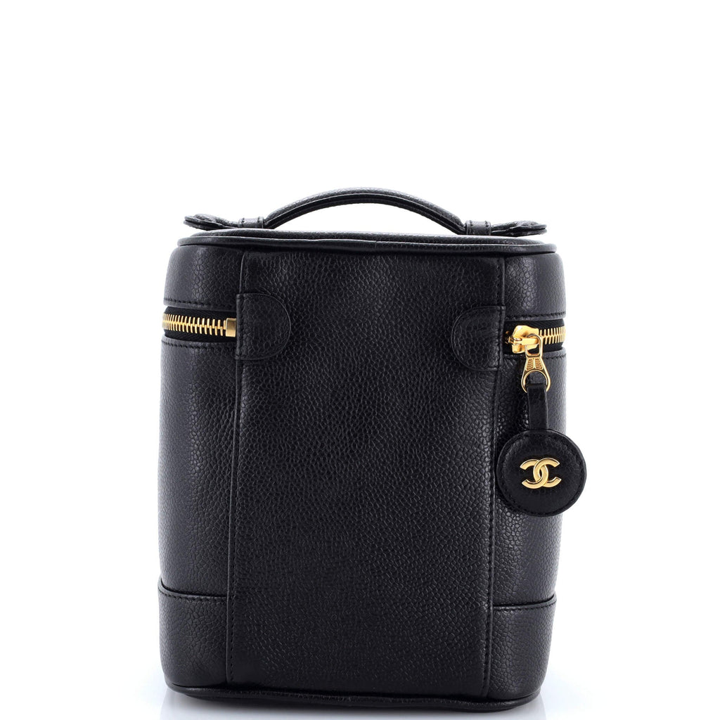 Vintage Timeless Cosmetic Case Caviar Tall