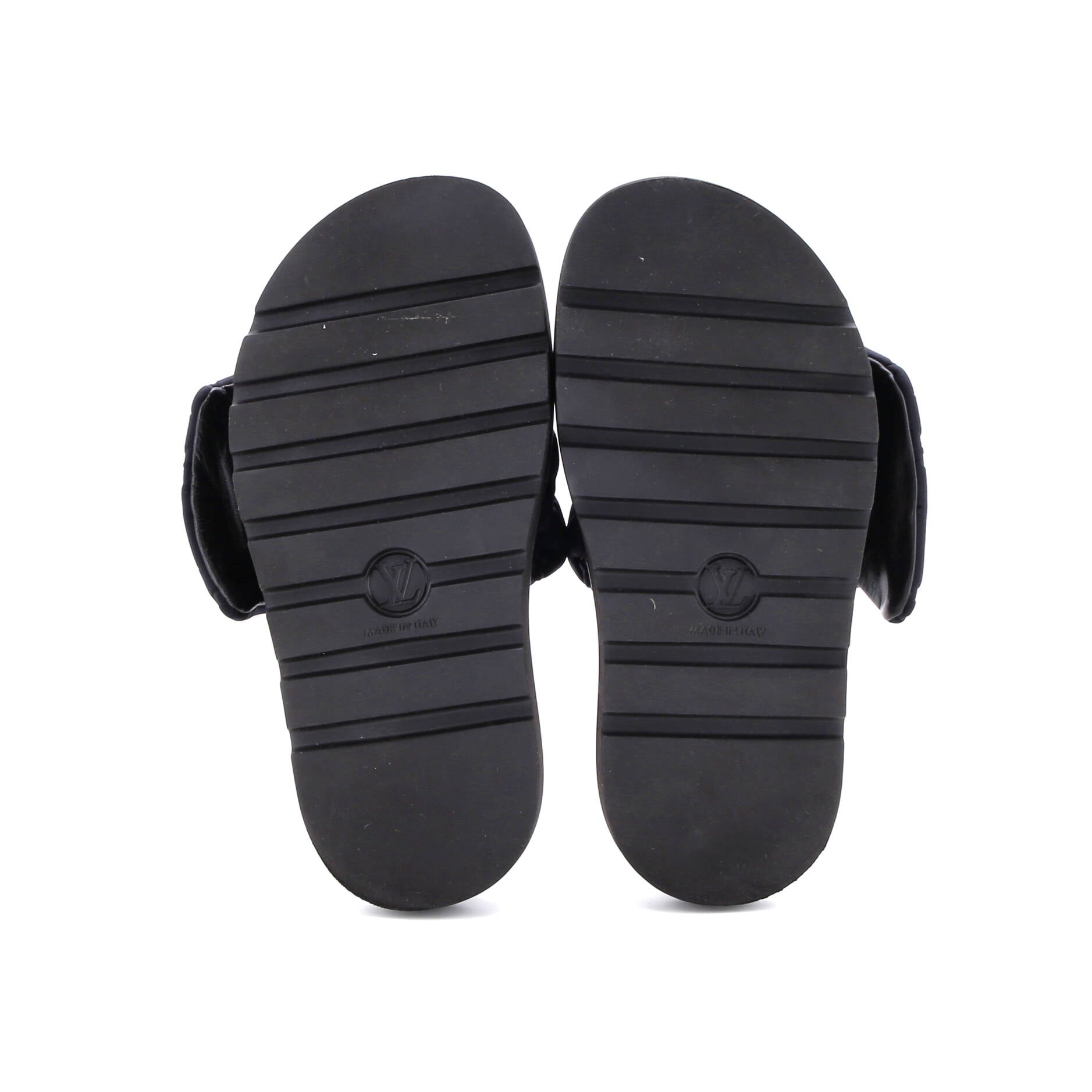 Women's Pool Pillow Comfort Mule Sandals Monogram Puffer Fabric