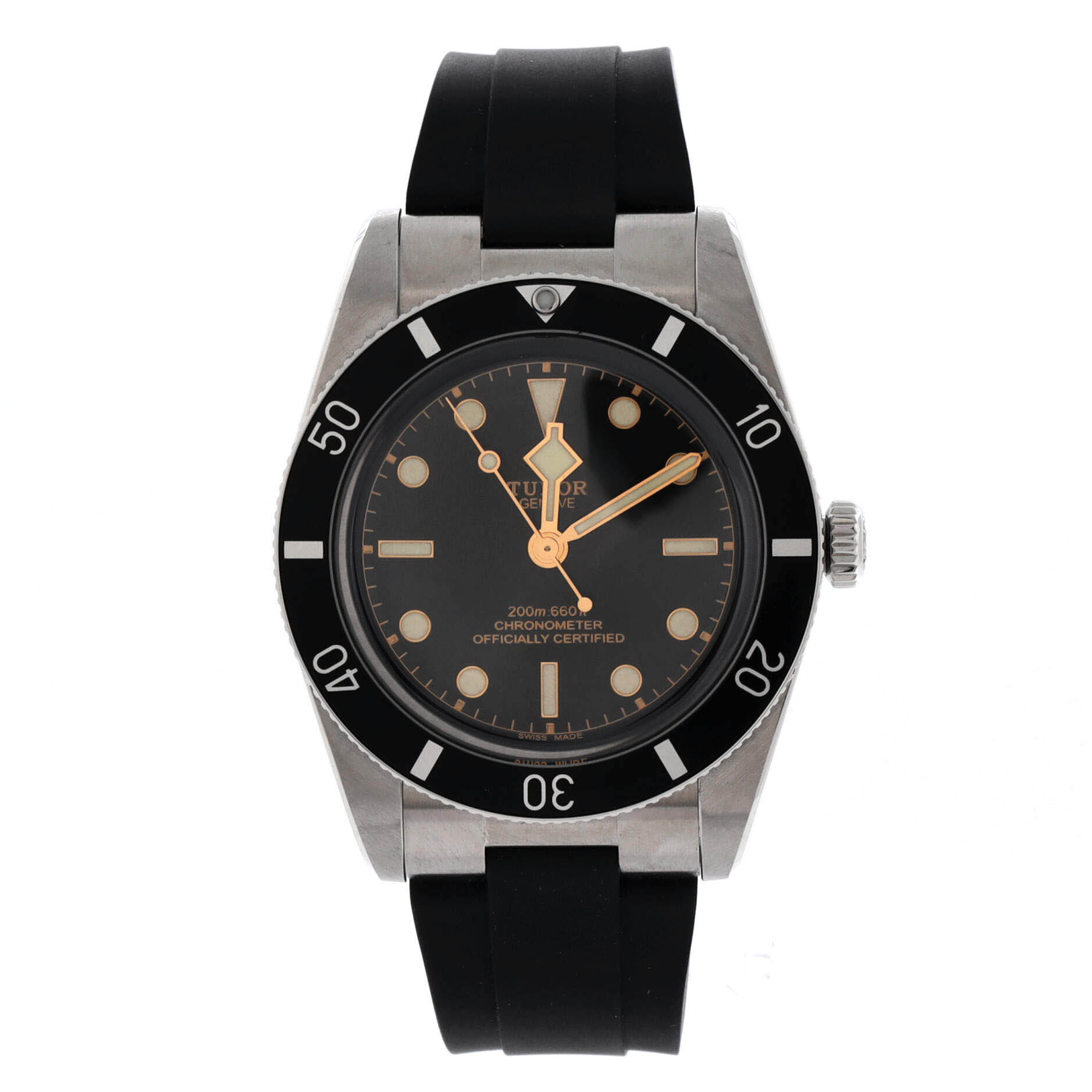 Black Bay 54 Automatic Watch Stainless Steel and Rubber 37