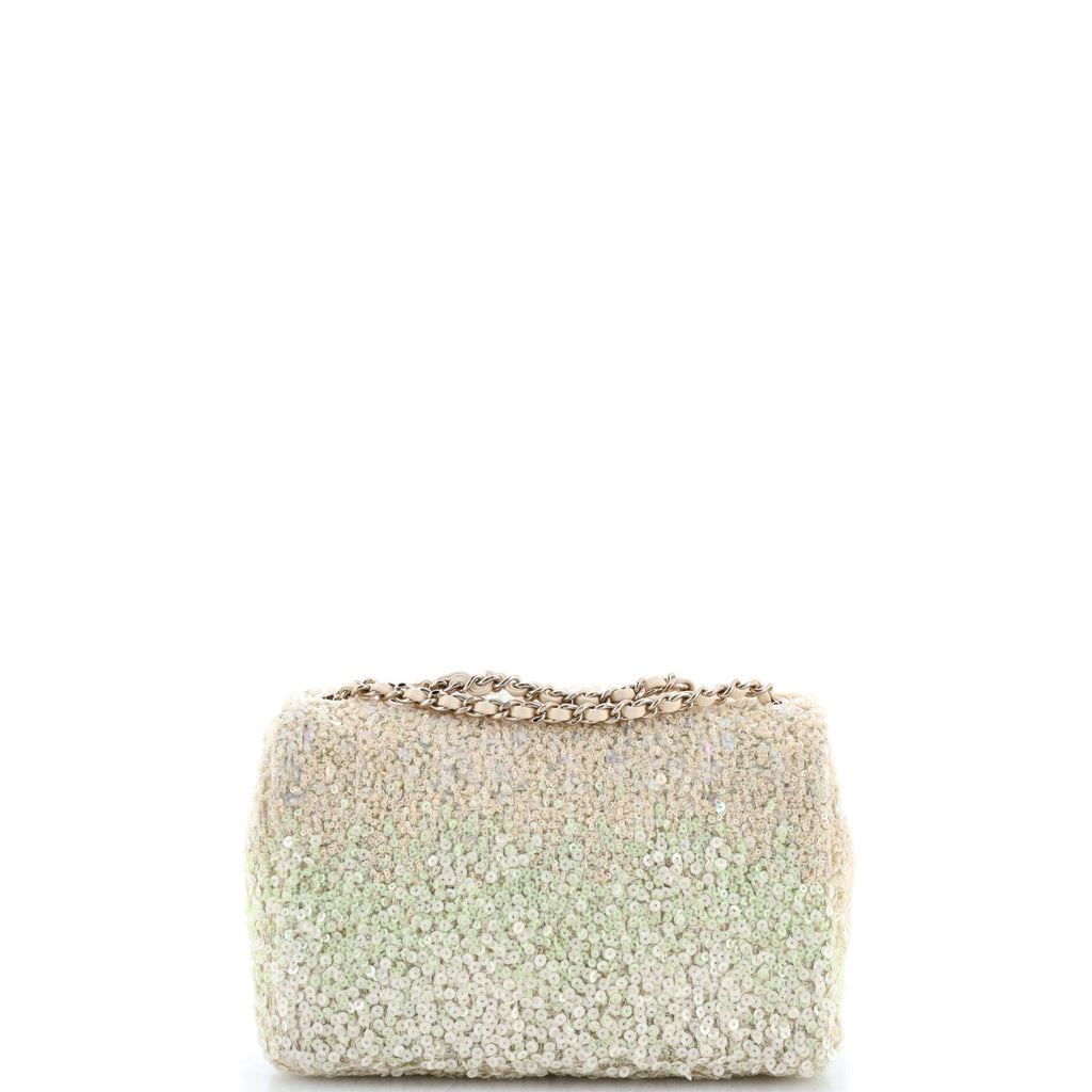 Classic Single Flap Bag Sequins Mini