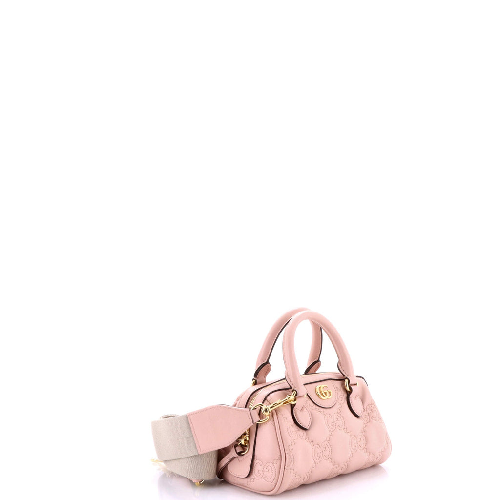 Ophidia Convertible Boston Top Handle Bag GG Matelasse Leather Mini