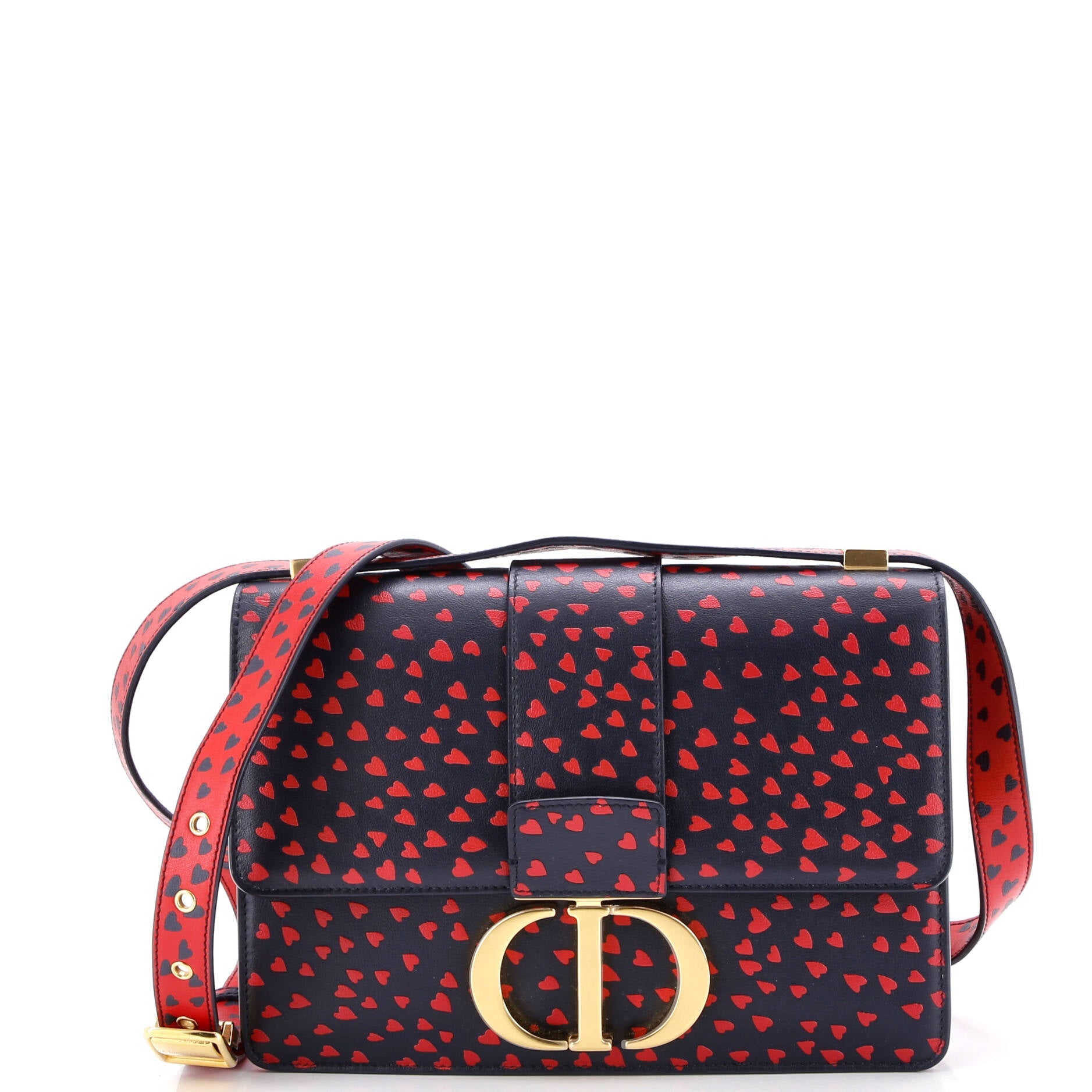 30 Montaigne Flap Bag Printed Leather