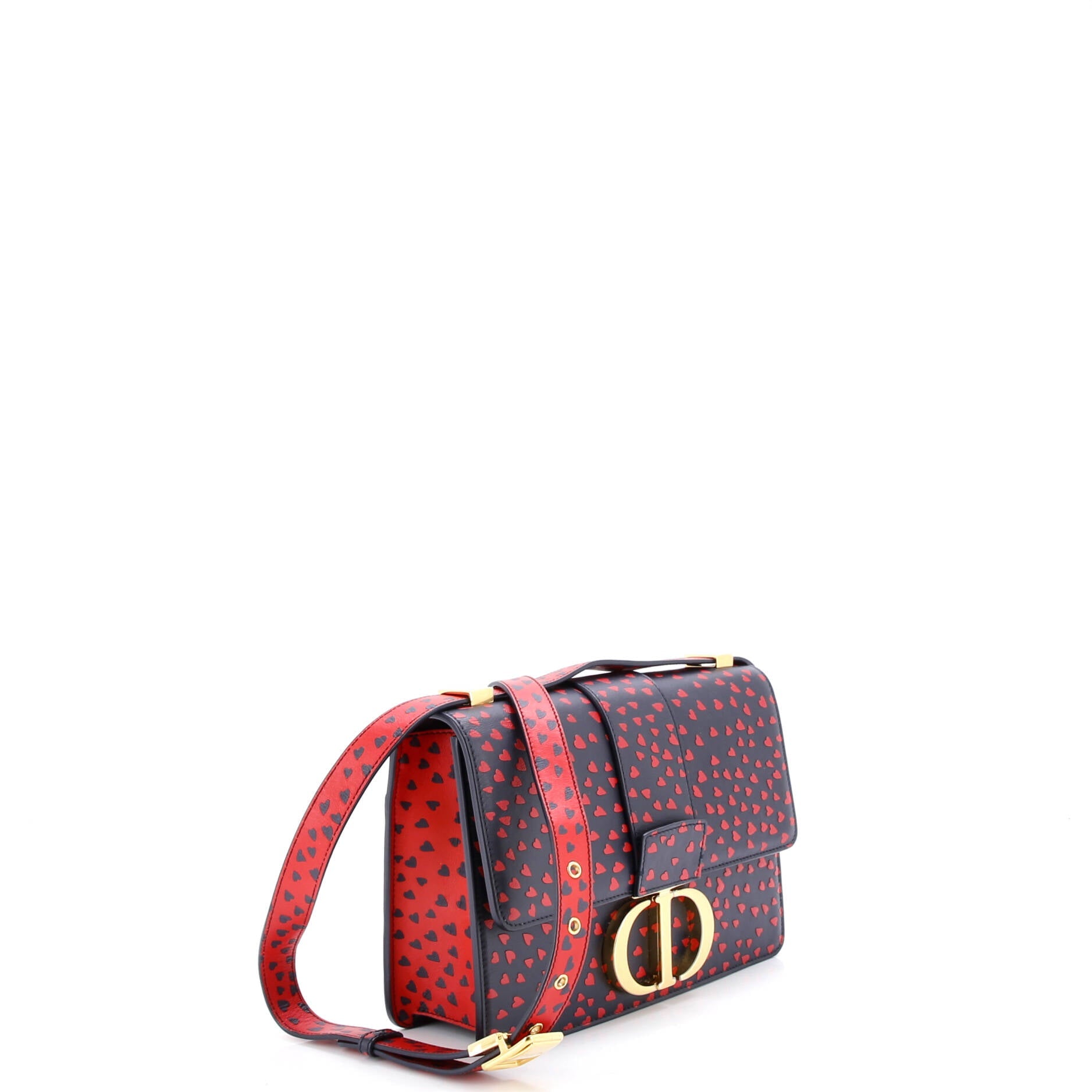 30 Montaigne Flap Bag Printed Leather