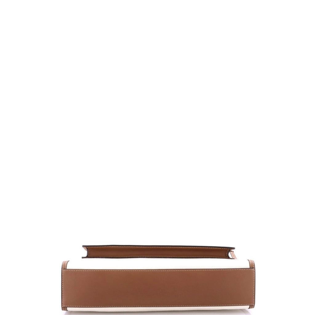 Logo Pocket Tote Canvas with Leather Medium