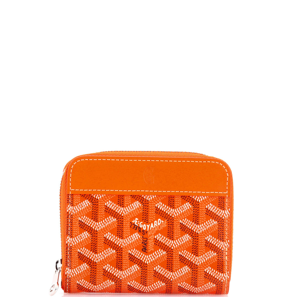 Matignon Zip Wallet Coated Canvas with Leather PM