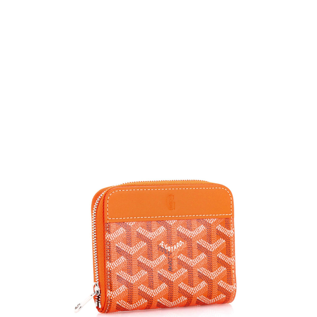 Matignon Zip Wallet Coated Canvas with Leather PM