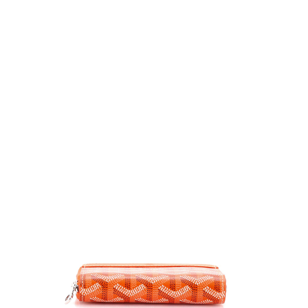 Matignon Zip Wallet Coated Canvas with Leather PM