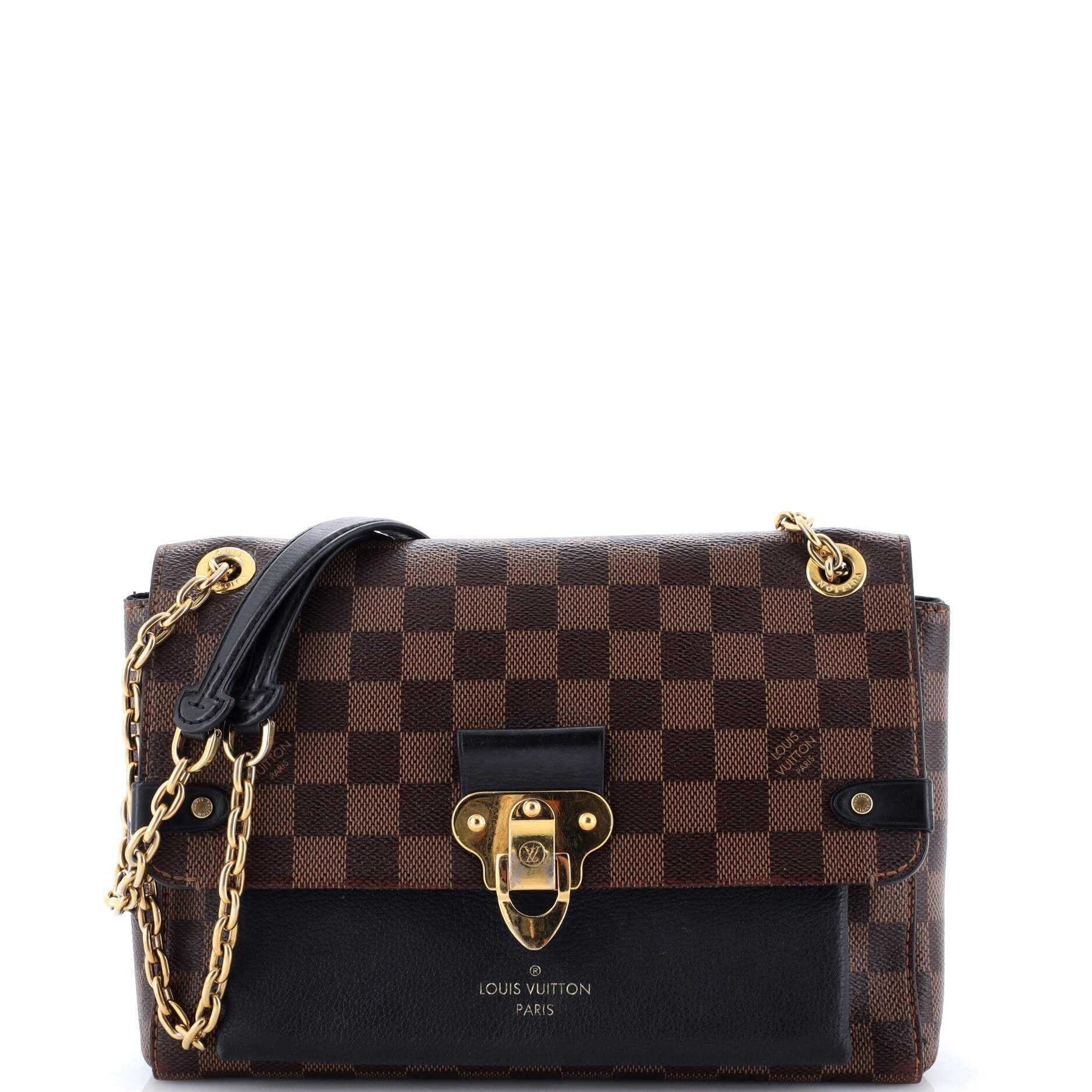Vavin Handbag Damier with Leather PM