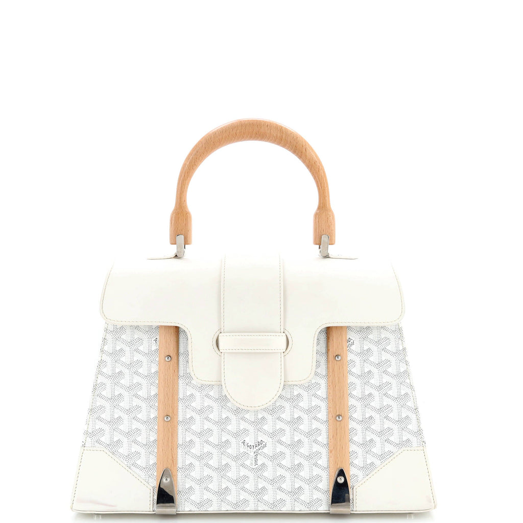Saigon Top Handle Bag Coated Canvas with Leather MM