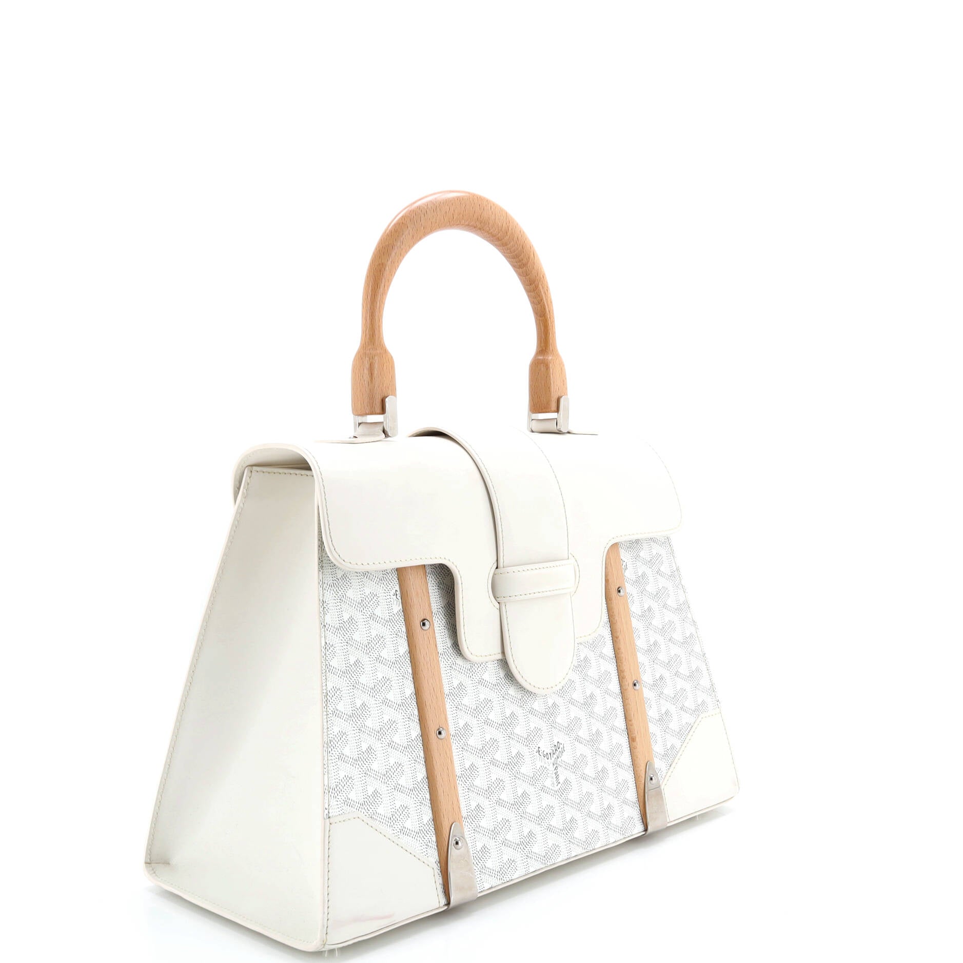 Saigon Top Handle Bag Coated Canvas with Leather MM