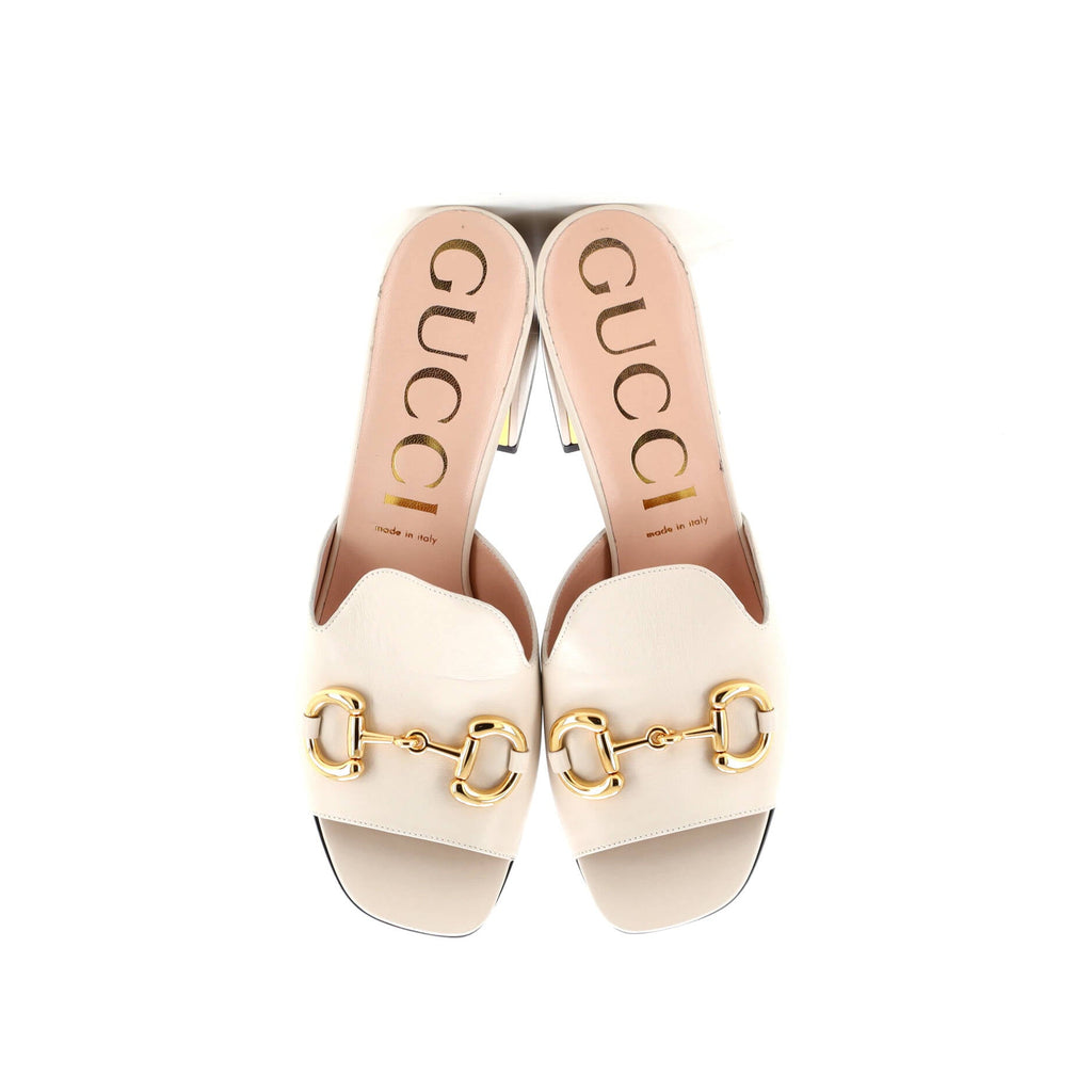 Women's Horsebit Block Heel Sandals Leather