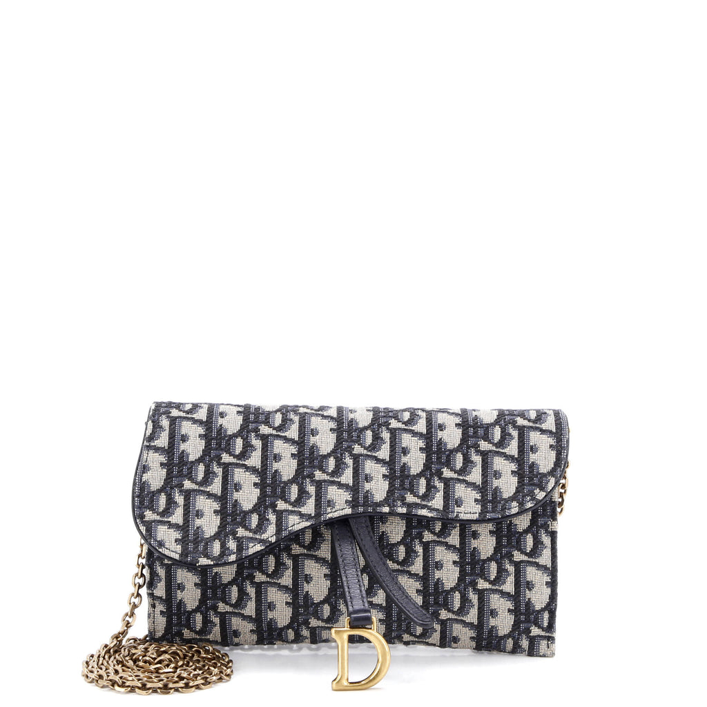 Saddle Chain Wallet Oblique Canvas