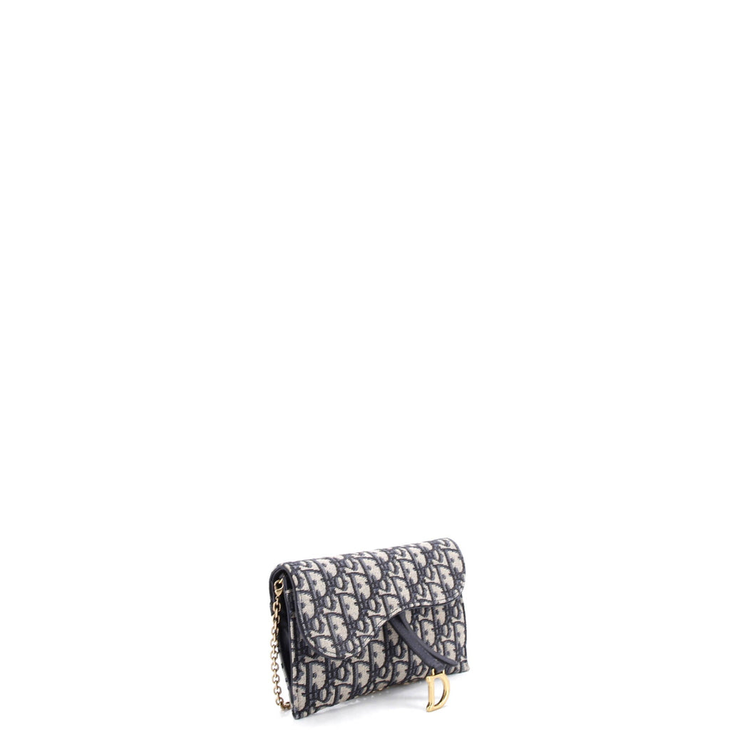 Saddle Chain Wallet Oblique Canvas