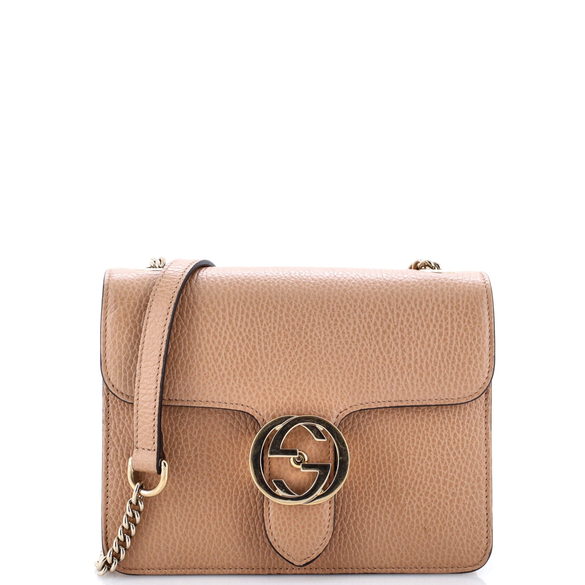Interlocking Shoulder Bag Leather Small