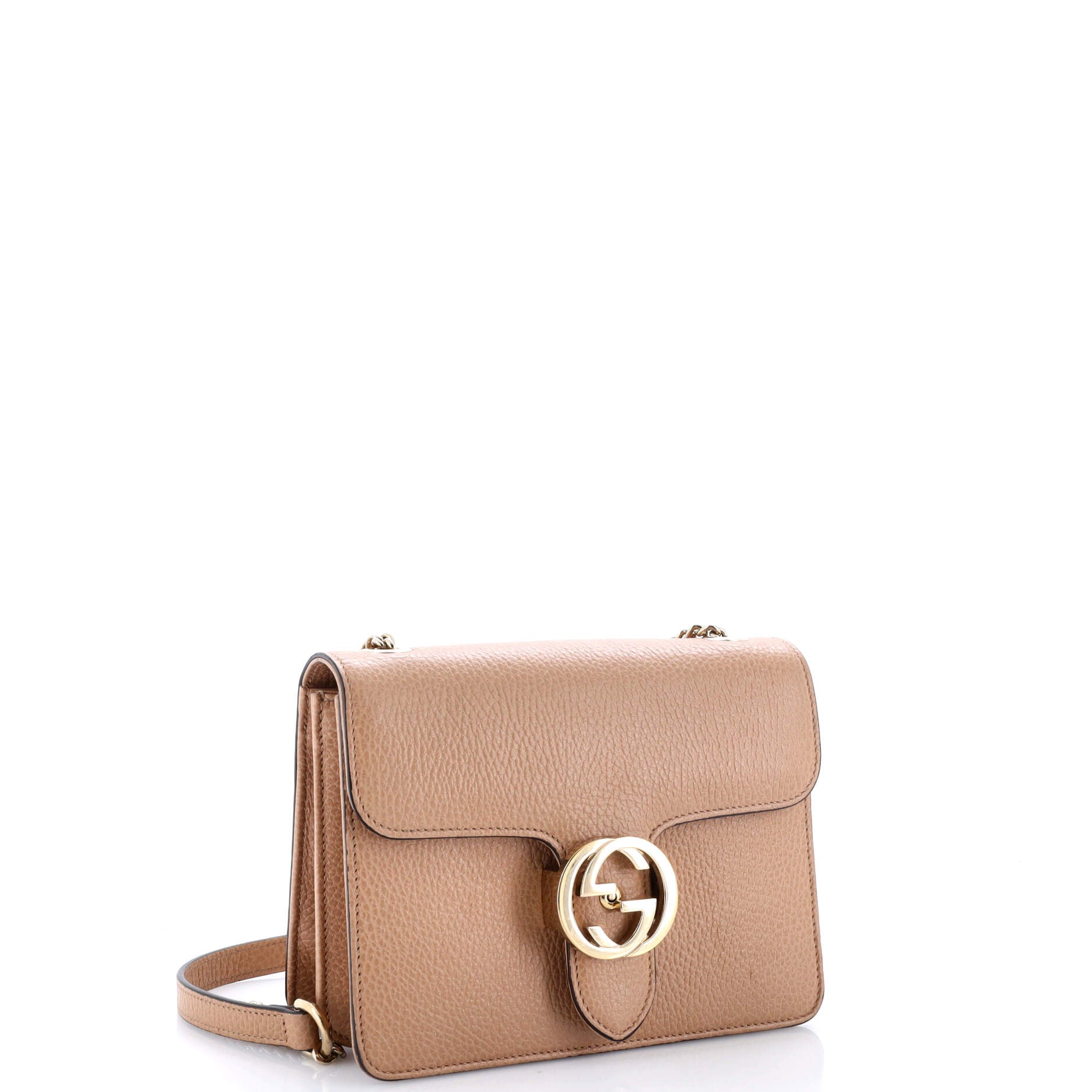 Interlocking Shoulder Bag Leather Small