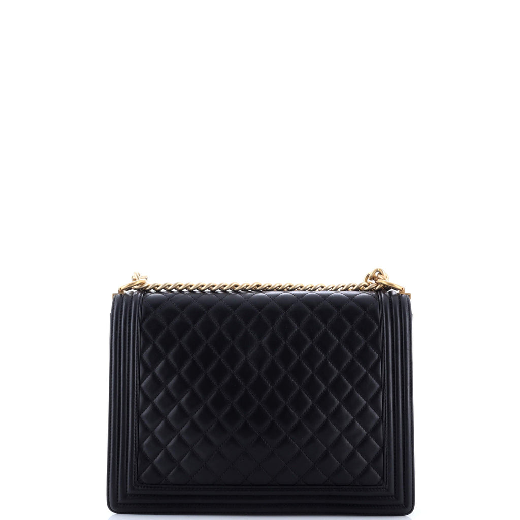 Boy Flap Bag Quilted Calfskin Large