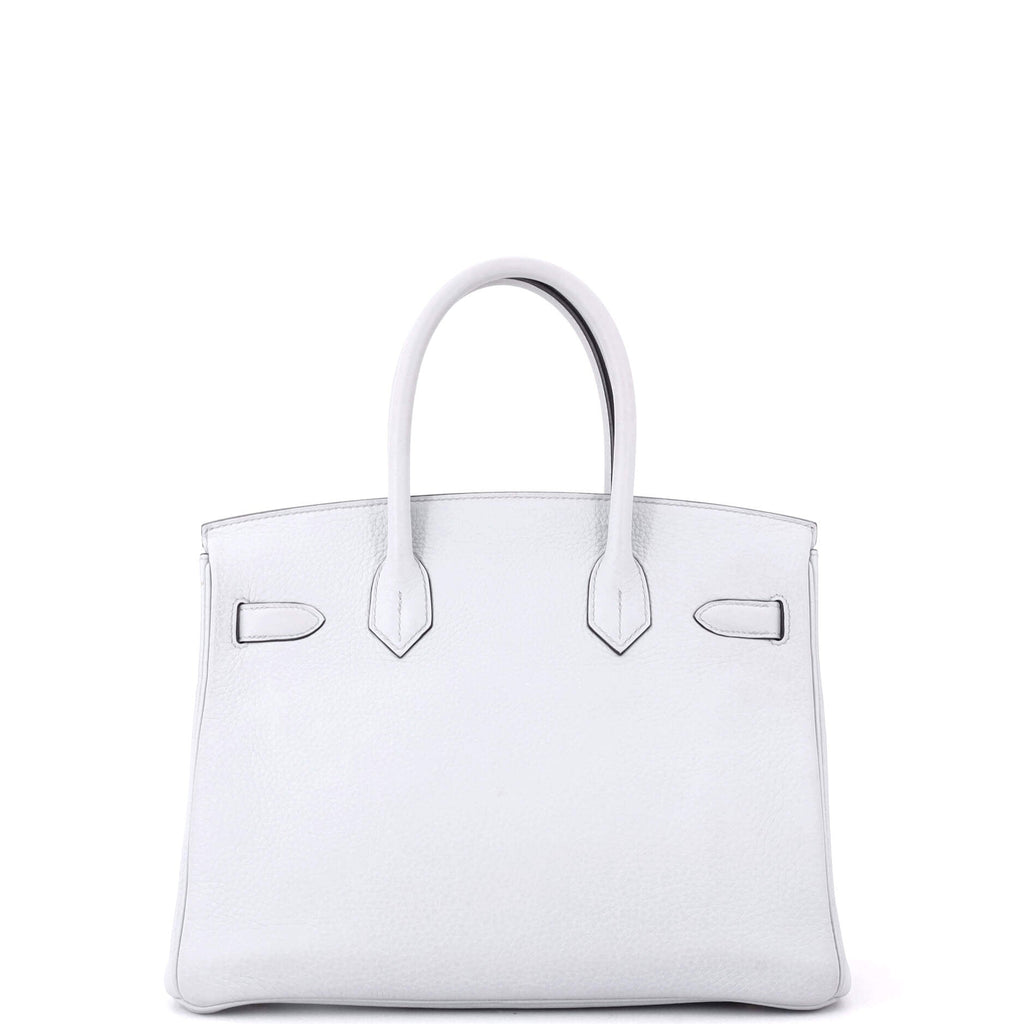 Birkin Handbag Bleu Pale Clemence with Gold Hardware 30