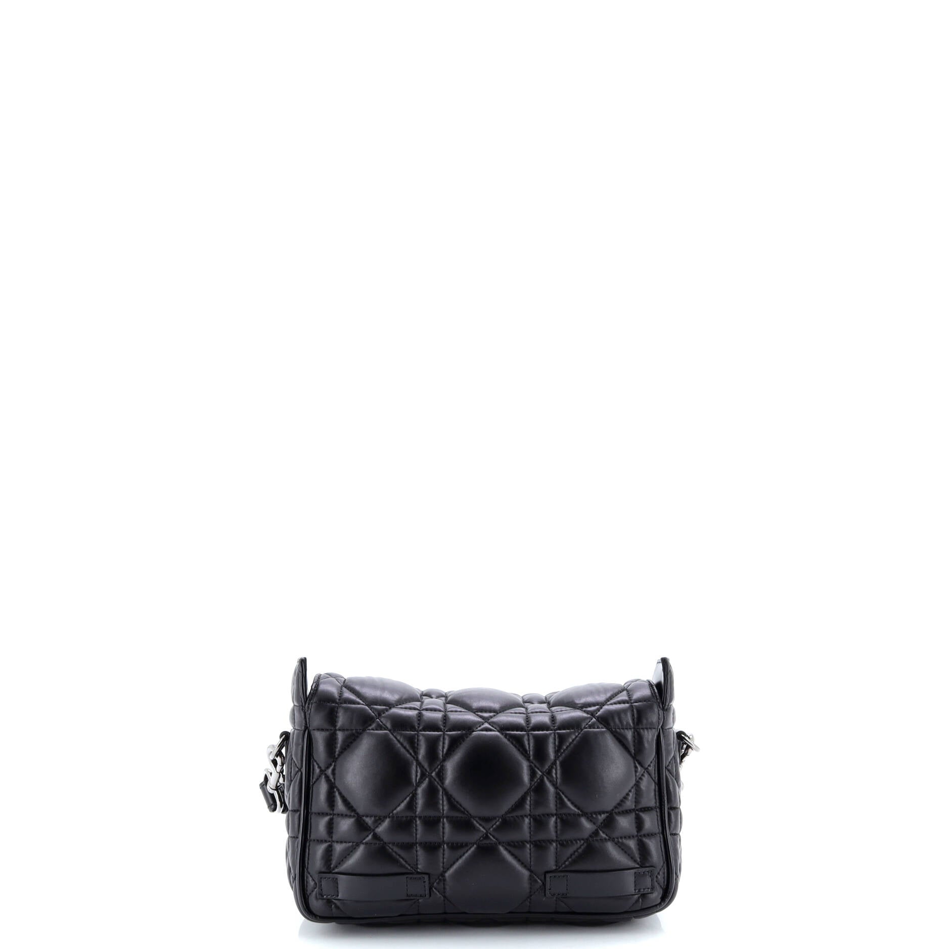 Diorcamp Messenger Bag Padded Macrocannage Quilt Calfskin Small