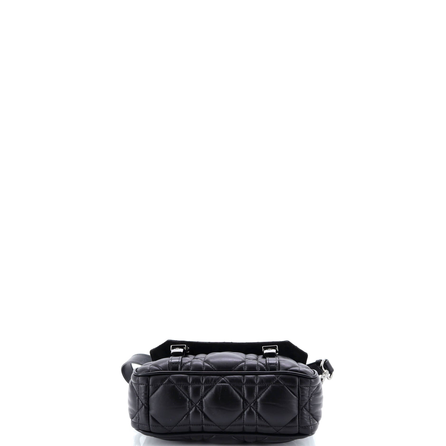 Diorcamp Messenger Bag Padded Macrocannage Quilt Calfskin Small