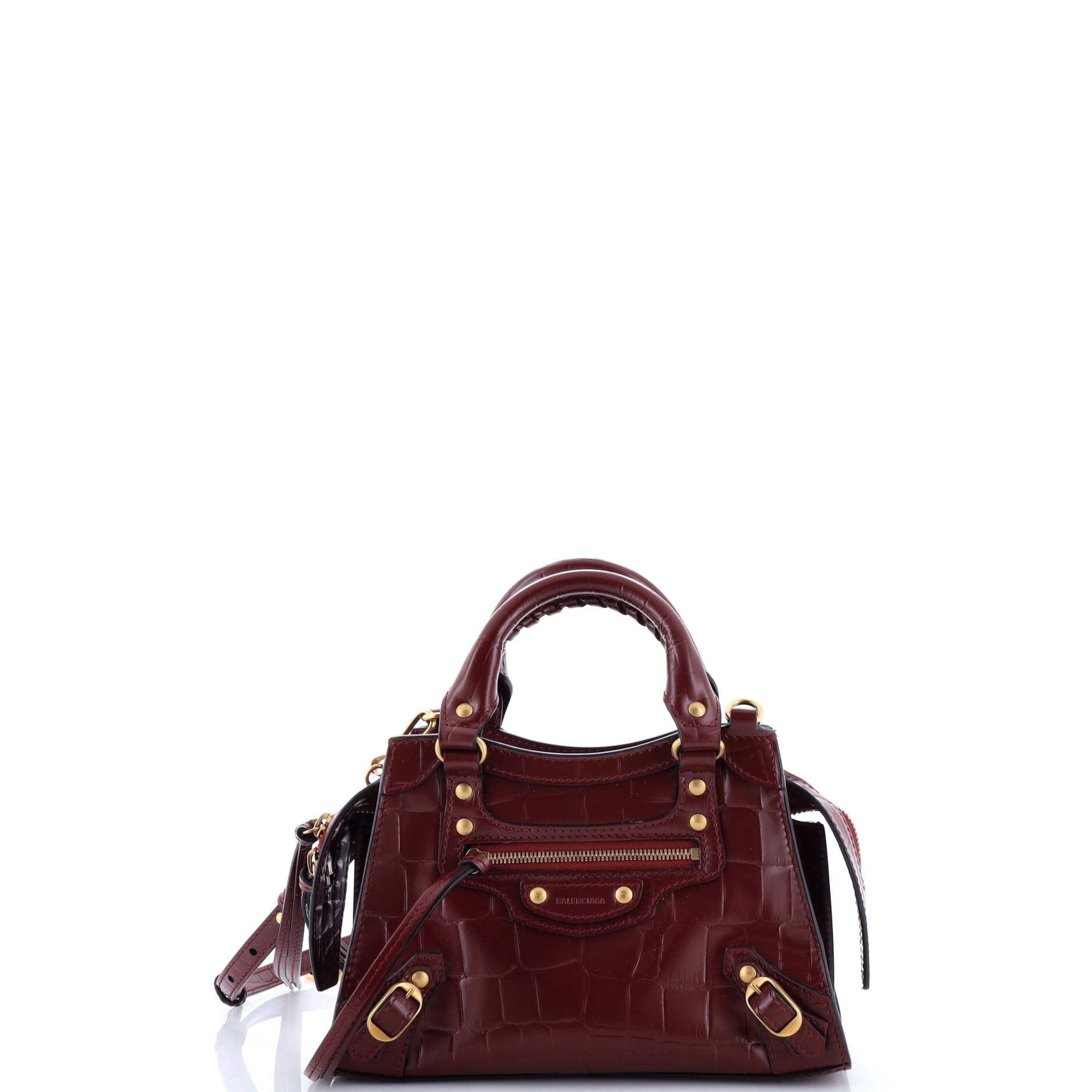 Neo Classic City Bag Crocodile Embossed Leather Mini