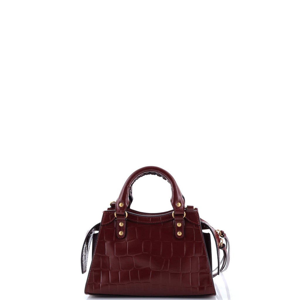Neo Classic City Bag Crocodile Embossed Leather Mini