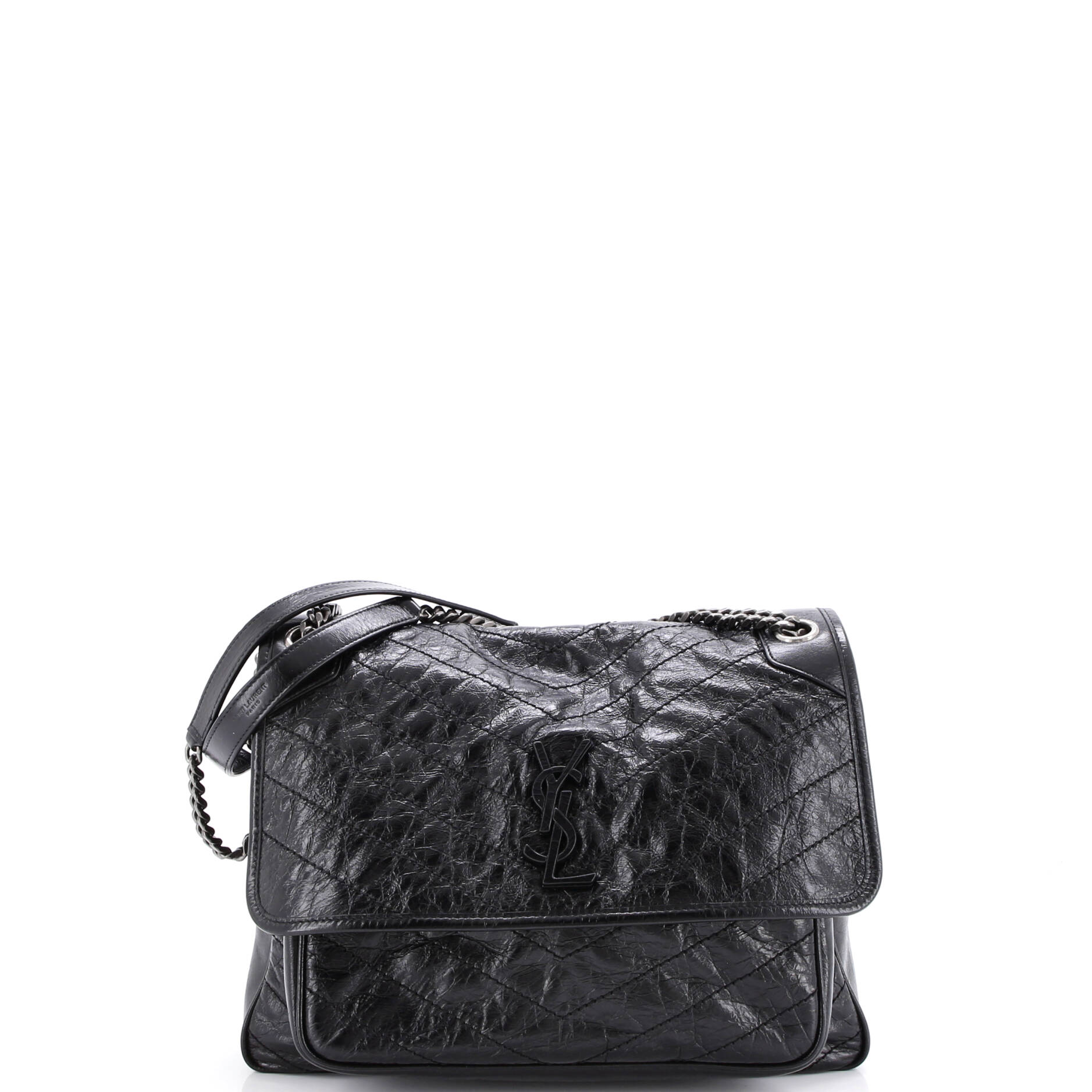 Niki Chain Flap Bag Matelasse Chevron Leather Medium