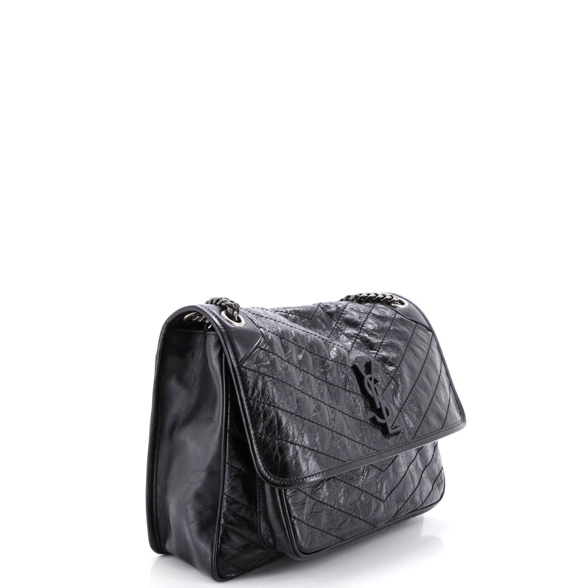 Niki Chain Flap Bag Matelasse Chevron Leather Medium
