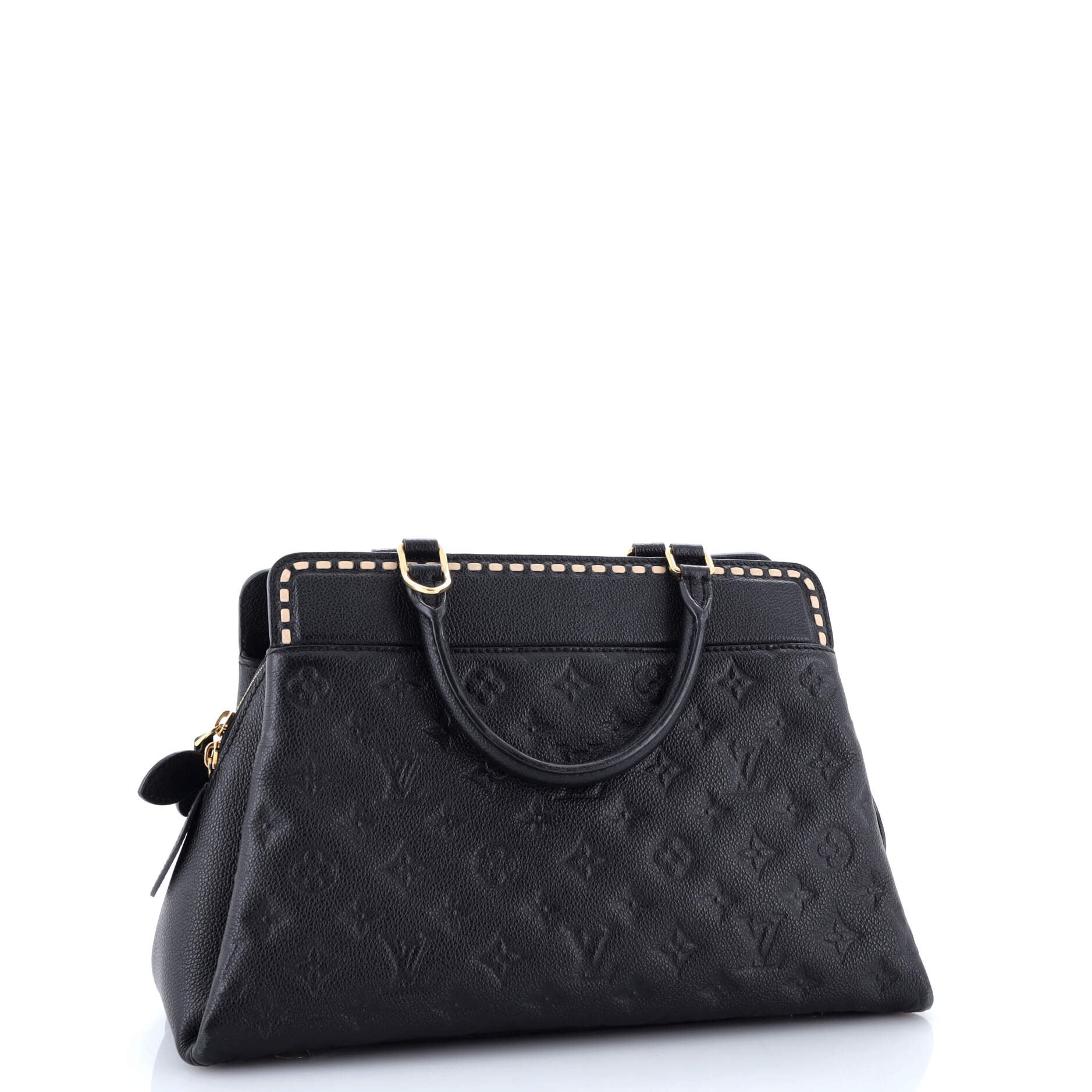 Vosges Handbag Whipstitch Monogram Empreinte Leather MM